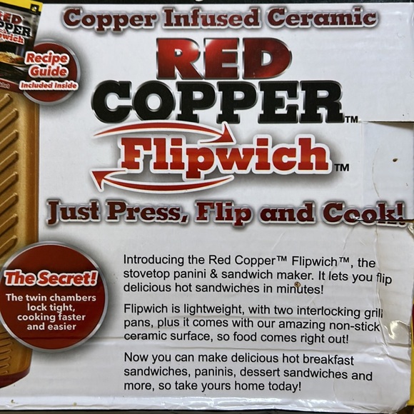 Stovetop Panini & Sandwich Maker - New Unopened in original sealed box - $25 - Picture 9 of 9